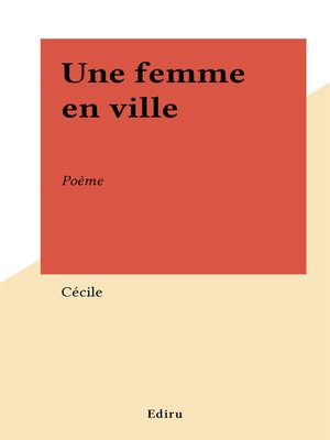 cover image of Une femme en ville